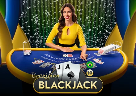Brazilian Blackjack 10 - Pragmatic Play Live casino game on 747 Live