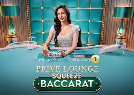 Privé Lounge Baccarat Squeeze 1 - Pragmatic Play Live casino game on 747 Live
